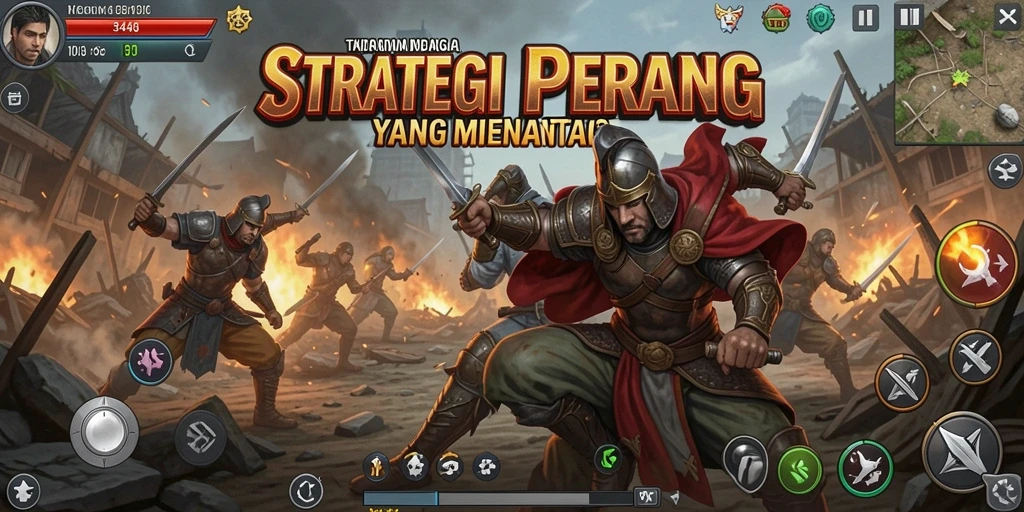 Tangkapan layar 3446 menunjukkan pertempuran strategi yang seru.