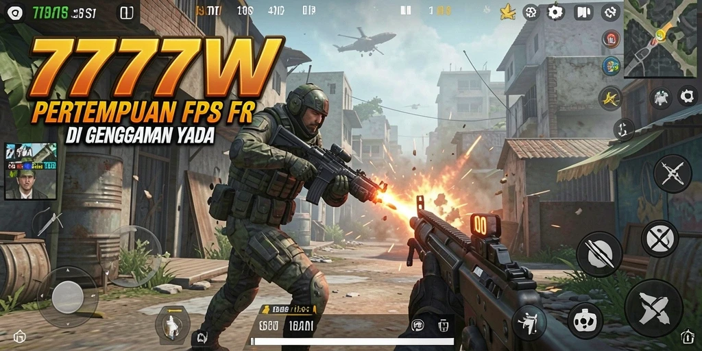 Screenshot gameplay <strong>7777W</strong> menampilkan aksi tembak-menembak yang mendebarkan.