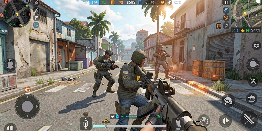 Tangkapan layar utama 8768 menampilkan aksi gameplay TPS yang mendebarkan.