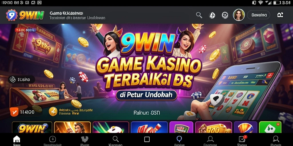 Tampilan gameplay seru dalam 9WIN dengan berbagai permainan kasino.