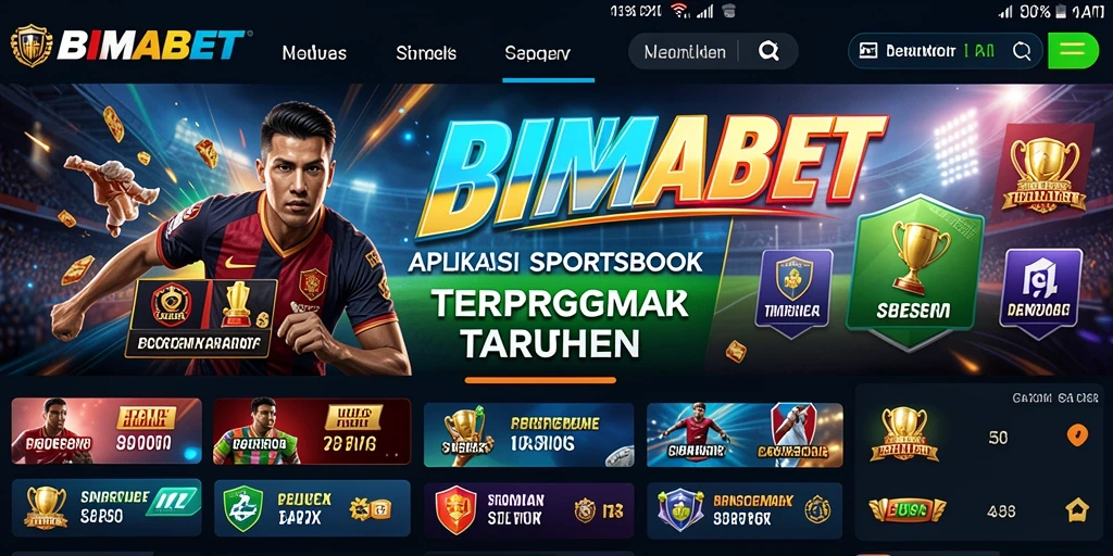 Tampilan menarik dari gameplay taruhan di BIMABET.