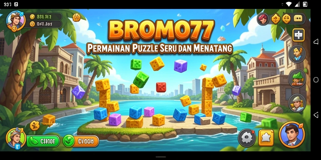 Gameplay BROMO77 dengan tantangan puzzle yang menarik.