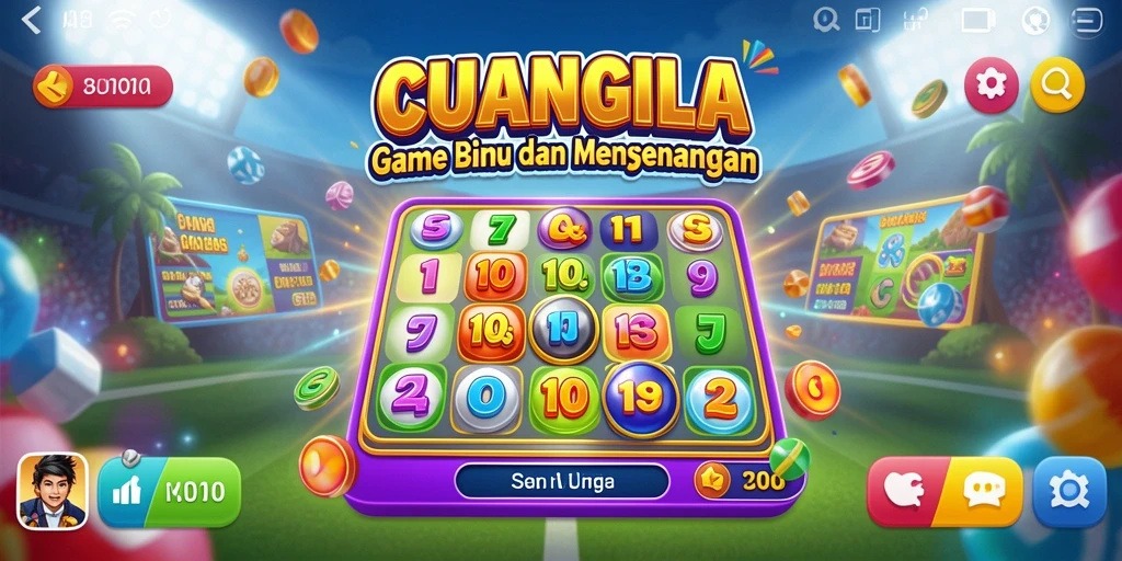 Tampilan gameplay CUANGILA yang menarik saat bermain Bingo.