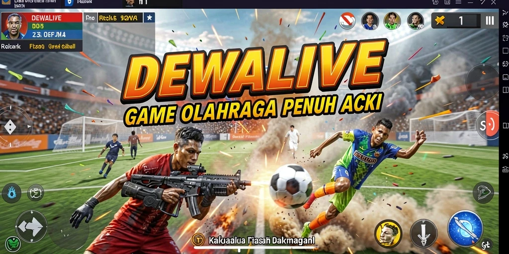 Tampilan aksi mendebarkan dalam gameplay DEWALIVE.