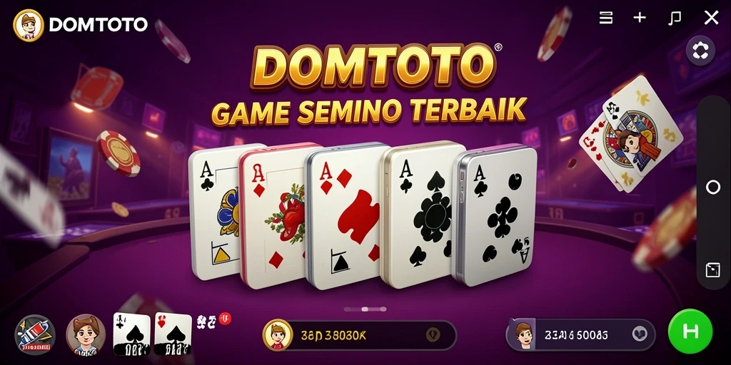 Tampilan seru gameplay domino di DOMTOTO.