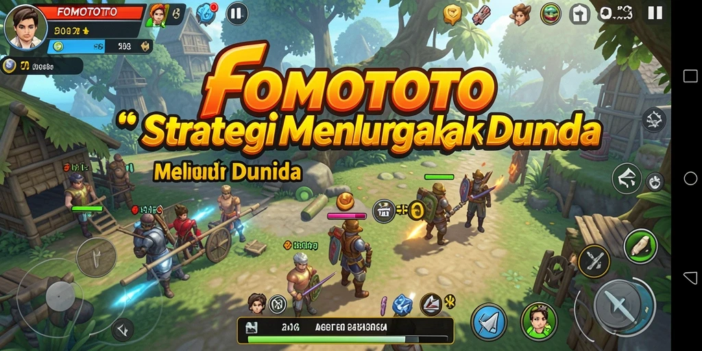 Screenshot menampilkan gameplay intens FOMOTOTO dengan strategi yang mendebarkan.