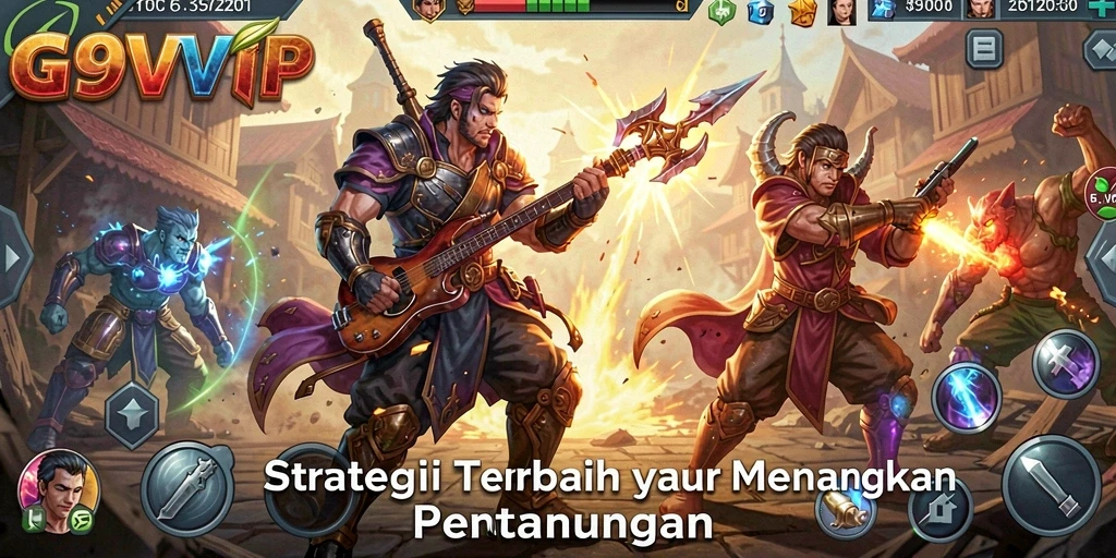 Tampilan gameplay G9VIP yang intens dan strategis.
