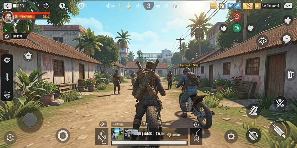 Tampilan gameplay dari HO3 dengan simulasi kehidupan sehari-hari.