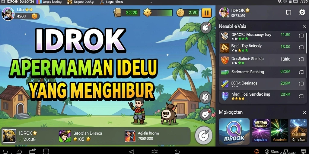 Tampilan gameplay IDROK yang menarik dan interaktif.