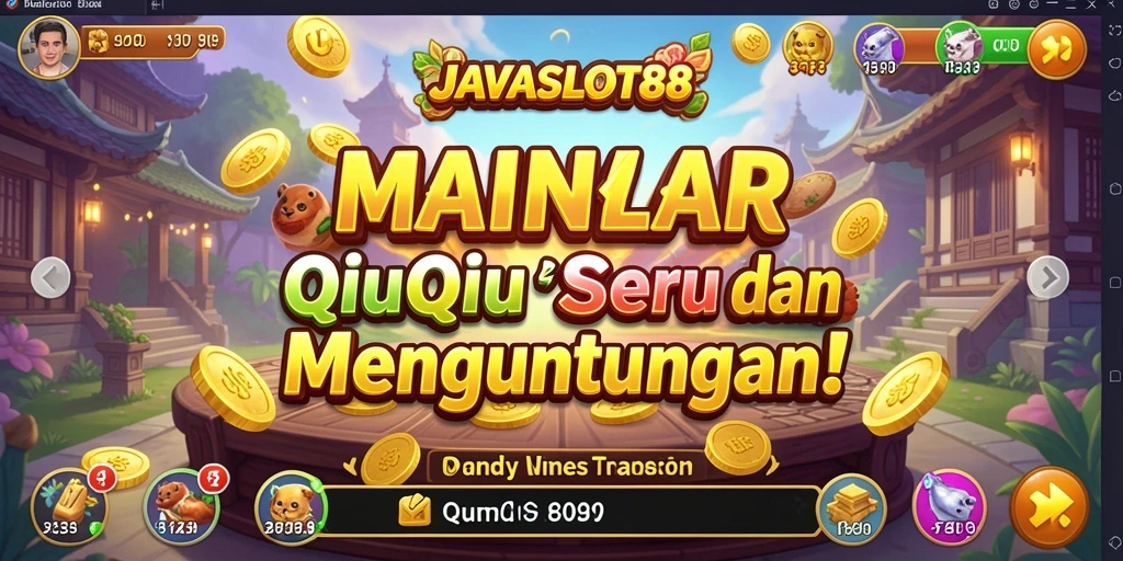 Screenshot dari gameplay QiuQiu yang menegangkan di JAVASLOT88.