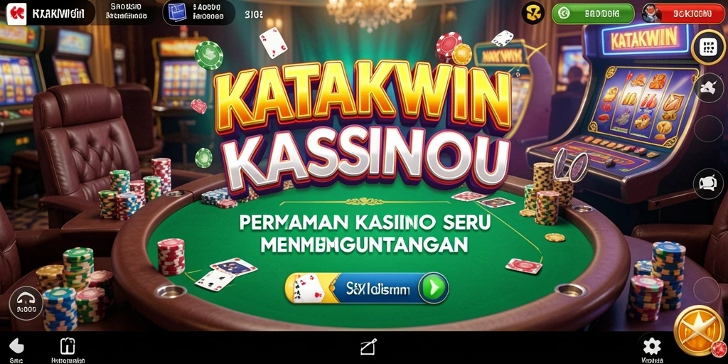 Tampilan gameplay menarik dari KATAKWIN dengan berbagai pilihan permainan Kasino.