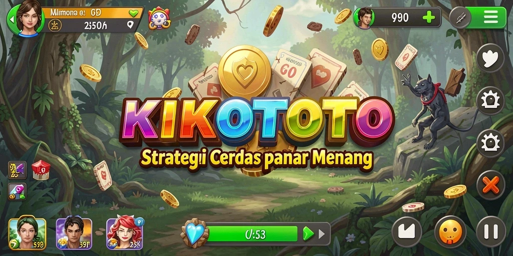Tampilan gameplay KIKOTOTO yang menegangkan dan strategis.