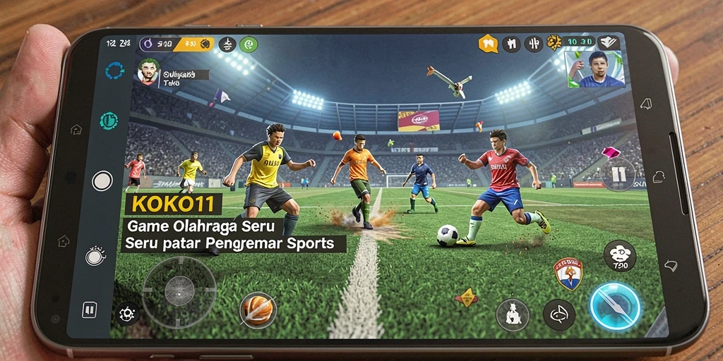 Screenshot KOKO11 menampilkan aksi seru dalam pertandingan olahraga.