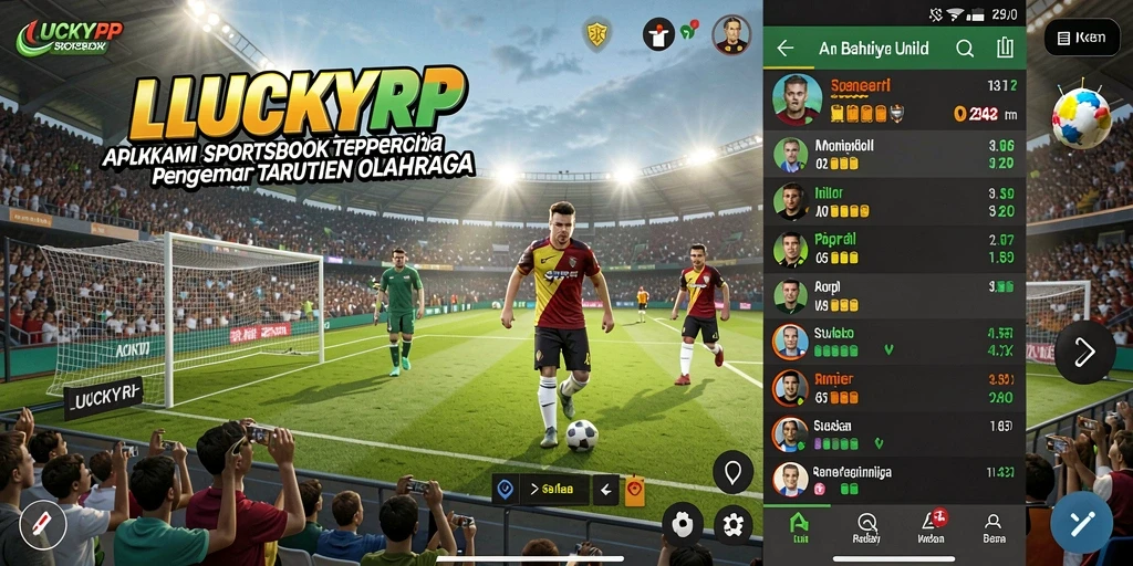 Tampilan antarmuka <strong>LUCKYRP</strong> dalam gameplay Sportsbook yang mengasyikkan.
