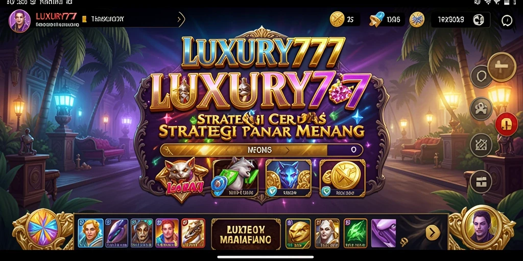 Tampilan gameplay menarik dalam LUXURY777 yang menantang.