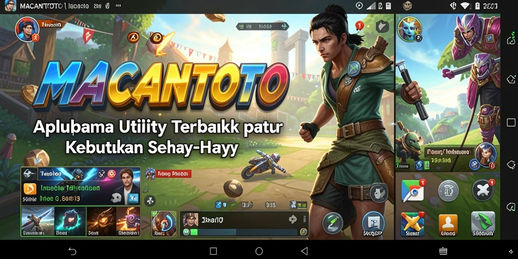 Tampilan antarmuka MACANTOTO yang menarik dan intuitif.