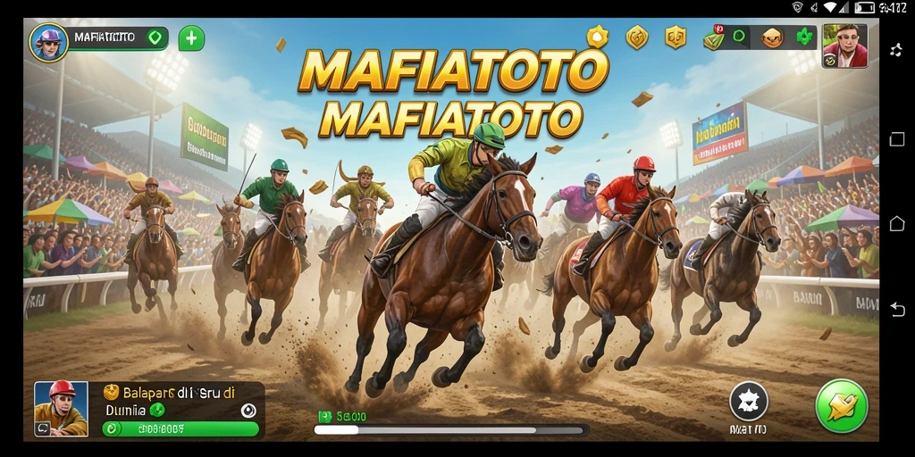 Tampilan seru dari gameplay MAFIATOTO yang penuh aksi balap.