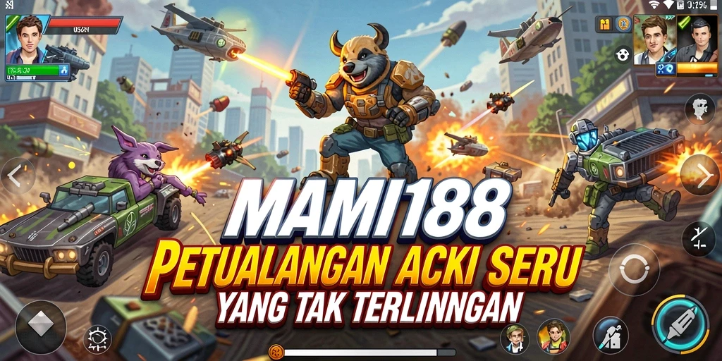 Tangkapan layar permainan MAMI188 menampilkan aksi seru dalam pertempuran.