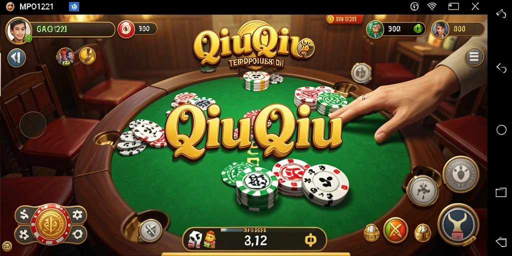 Screenshot MPO1221 menampilkan pertempuran QiuQiu yang seru.