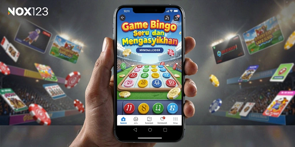 Tampilan gameplay Bingo yang interaktif di NOX123.