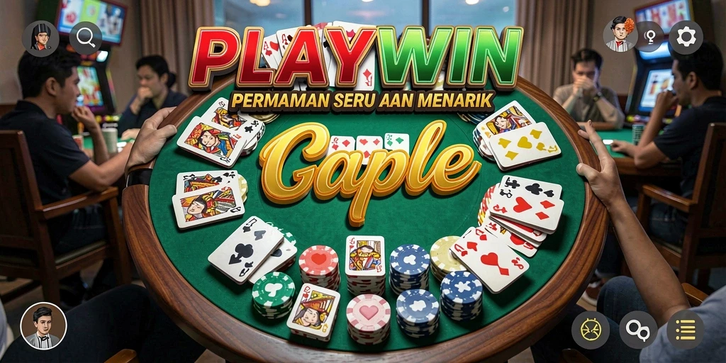 Screenshot gameplay Gaple yang seru dan interaktif di PLAYWIN.