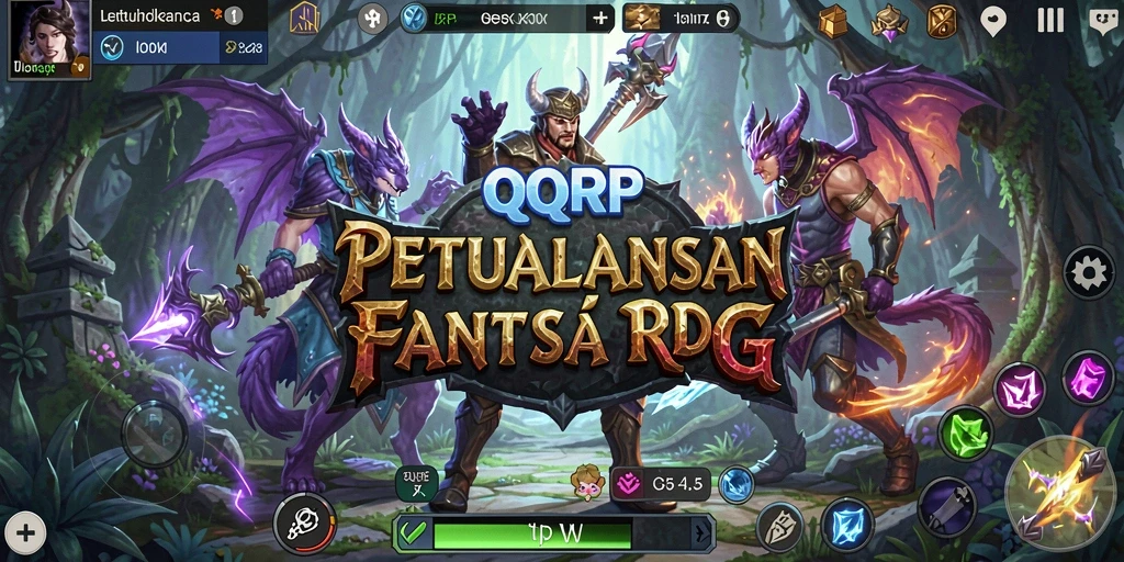 Tampilan gameplay seru dan mendebarkan dalam dunia RPG QQRP.