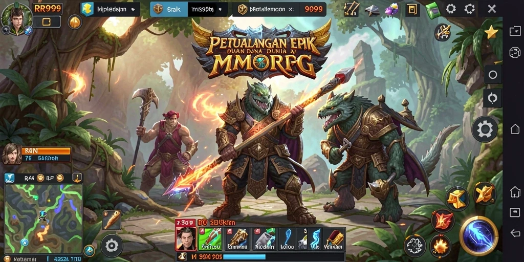 Tampilan gameplay dari RR999 yang mengasyikkan dan penuh aksi.