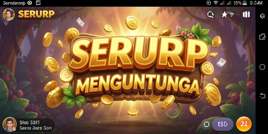 Tampilan gameplay SERURP yang menarik dengan mesin slot penuh warna.