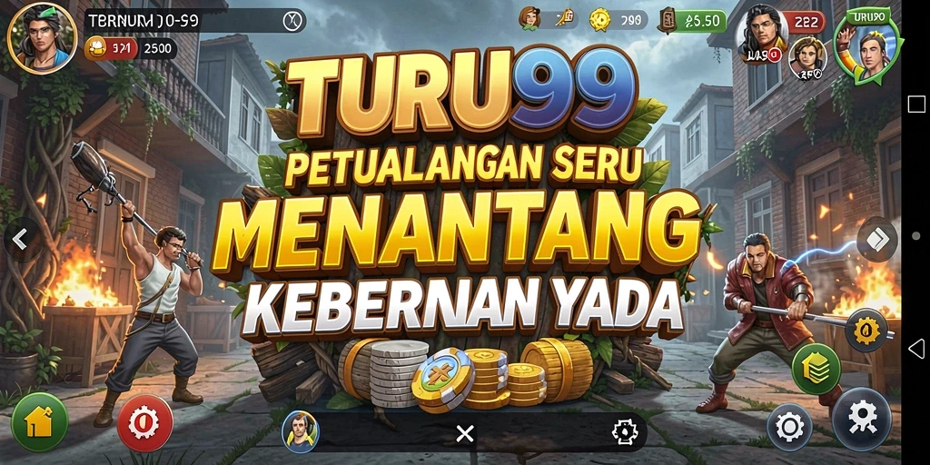 TURUN99 - gameplay petualangan mendebarkan yang penuh tantangan.