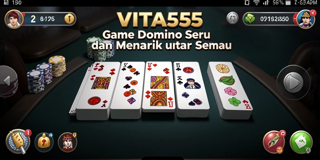 Tampilan gameplay VITA555 yang menarik dan intuitif.