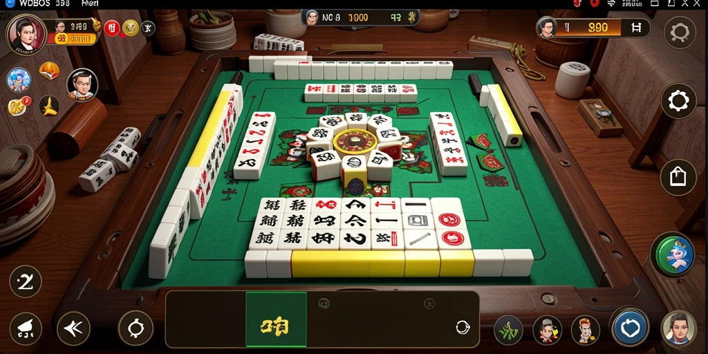 Tampilan gameplay WDBOS yang menarik dan menantang dalam permainan Mahjong.
