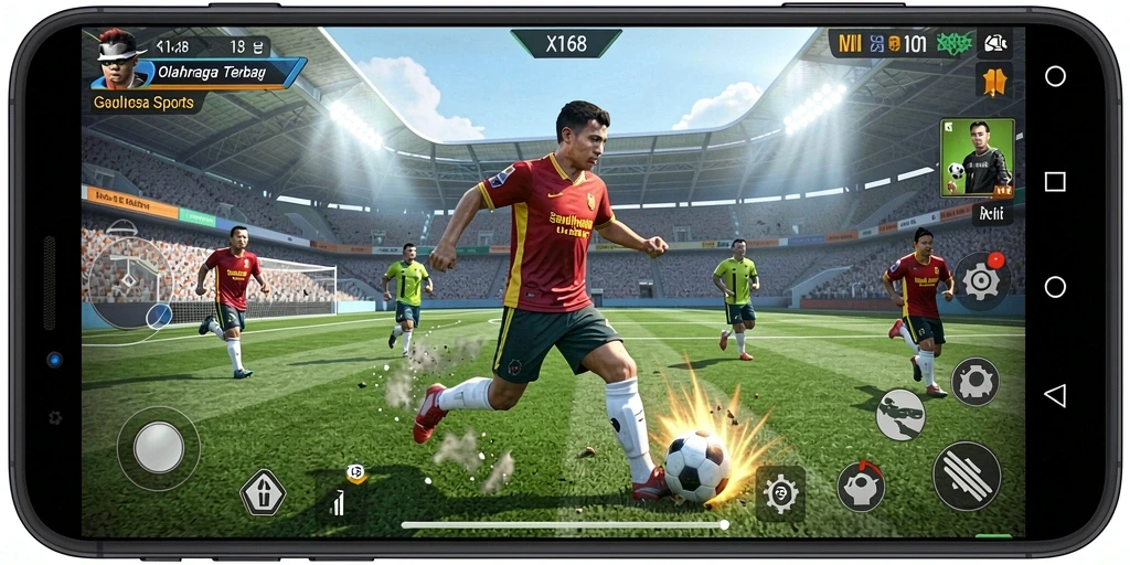 Tampilan gameplay X168 yang menarik dan mendebarkan di lapangan.